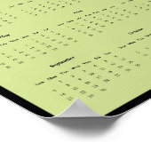 Poster du calendrier de la muraille de cerfs à que (Coin)