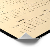 Poster du calendrier de la muraille de cerfs à que (Coin)