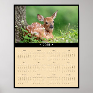 Poster du calendrier de la muraille de cerfs à que