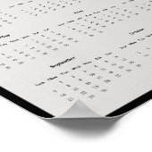 Poster du calendrier du Grand Héron Bleu 2025 (Coin)