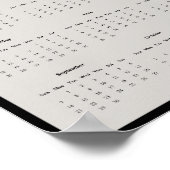 Poster du calendrier du mur de faucon à épaulettes (Coin)