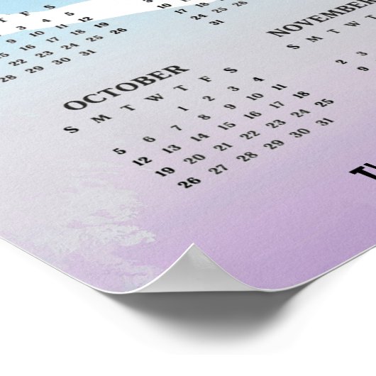 Poster du calendrier Jogging Design 2025 (Coin)