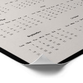 Poster du calendrier mural de la chèvre d'Amérique (Coin)