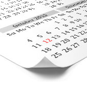 Poster du calendrier photo personnalisé 2015 (Coin)