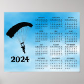 Poster du calendrier Skydiving Design 2024 (Devant)
