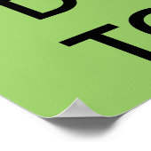 Poster du calme et ne touchez pas (Coin)