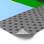 Poster du camion de pompage jaune (Coin)