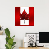 Poster du Canada Drapeau du Canada Imprimés et cad (Bureau à domicile)