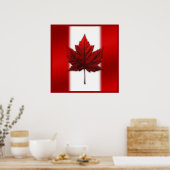 Poster du Canada Drapeau du Canada Imprimés et cad (Cuisine)