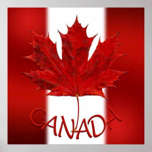 Poster du Canada Drapeau du Canada Imprimés et cad (Devant)