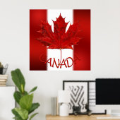 Poster du Canada Drapeau du Canada Imprimés et cad (Bureau à domicile)