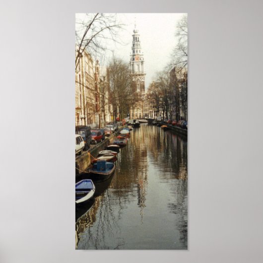 Poster du canal d'Amsterdam (Devant)