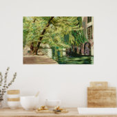 Poster du canal de Bruges ou imprimer (Cuisine)