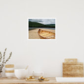 Poster du canoë sur la plage (Cuisine)