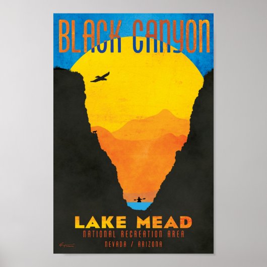 Poster du canyon noir au lac Mead NRA (Devant)