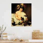Poster du Caravaggio Bacchus (Cuisine)