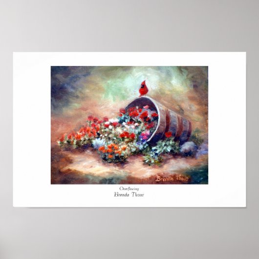 Poster du cardinal débordant (Devant)