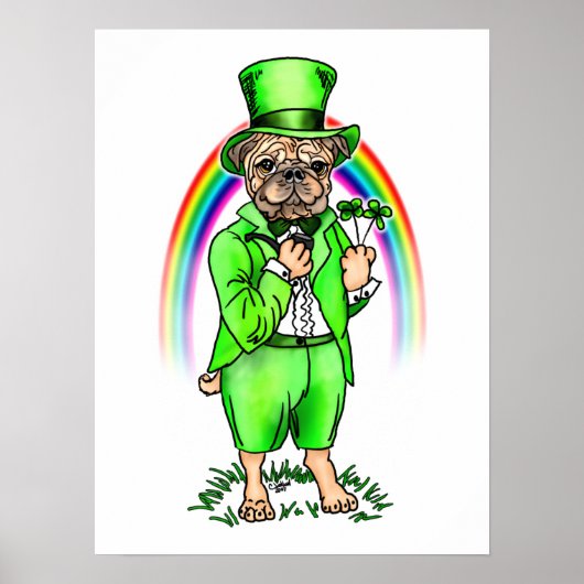 Poster du carlin St Patrick's Day (Devant)