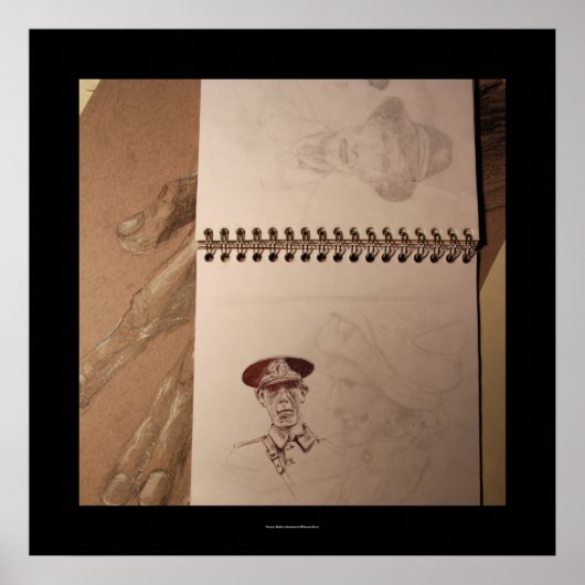 Poster du carnet de croquis du soldat russe (Devant)