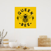 Poster du Carré Queen Bee (24x24) (Cuisine)