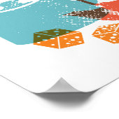 Poster du Carré Tea Items in Bright Colours (Coin)