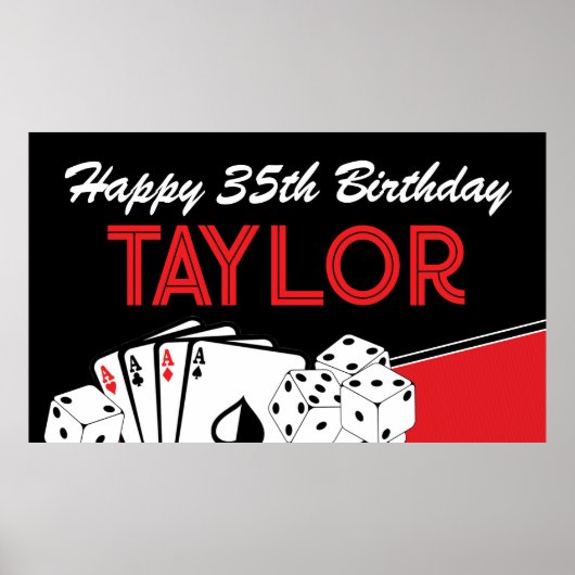 Poster du Casino Poker Anniversaire (Devant)
