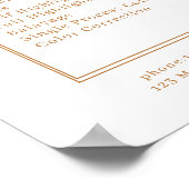 Poster du catalogue des prix du salon Fleurs blanc (Coin)