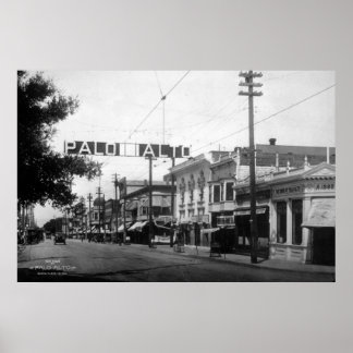 Poster du centre de Palo Alto en 1914