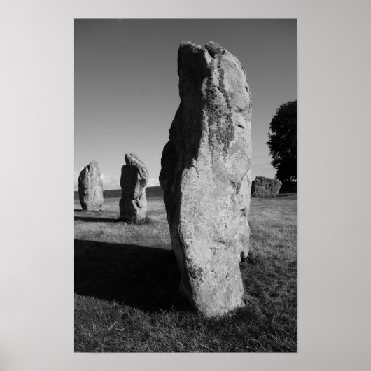 Poster du cercle de pierre d'Avebury (Devant)