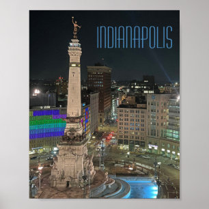 Poster du Cercle du Monument d'Indianapolis