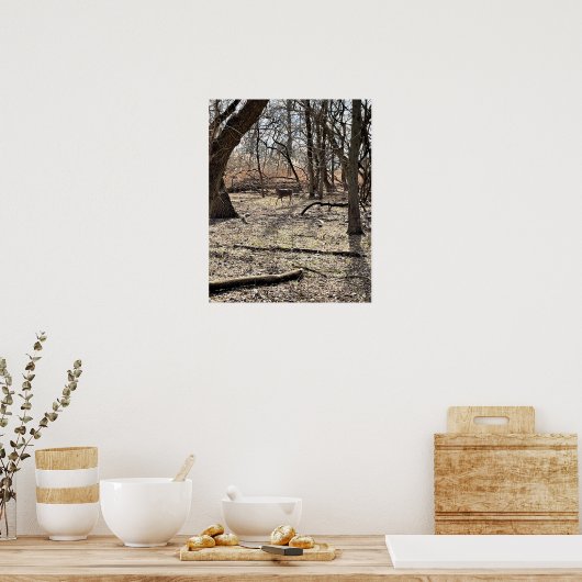 Poster du cerf dans les bois (Cuisine)