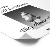 Poster du certificat cadeau du salon de beauté spé (Coin)