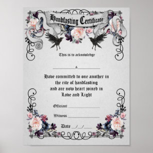 Poster du certificat de jeûne - Imaginaire Ravens