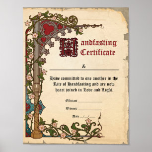 Poster du certificat de jeûne - Médiéval