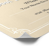 Poster du certificat du gagnant du concours de poo (Coin)