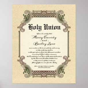 Poster du certificat Mariage de Saint Union Trelli