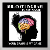 Poster du cerveau de l'enseignant (Devant)