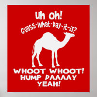 Poster du chameau de la Journée Hump