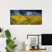 Poster du champ de blé menacé (Bureau à domicile)