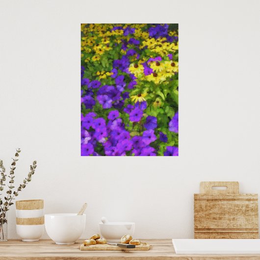 Poster du champ de couleurs (Cuisine)