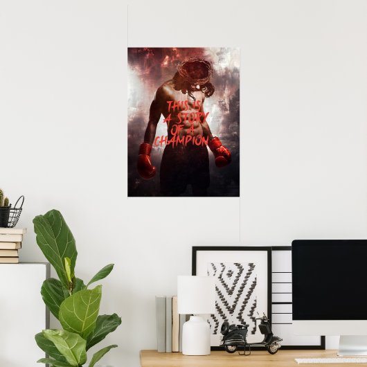 Poster du Champion Jésus (Bureau à domicile)