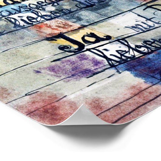 Poster Du chant des chansons, Klee (Coin)