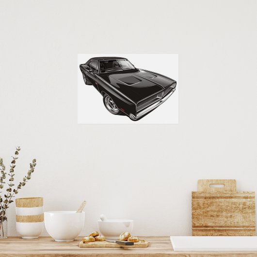 Poster du chargeur de Dodge 1969 (Cuisine)