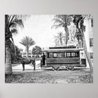 Poster du chariot Palm Beach Floride 1909