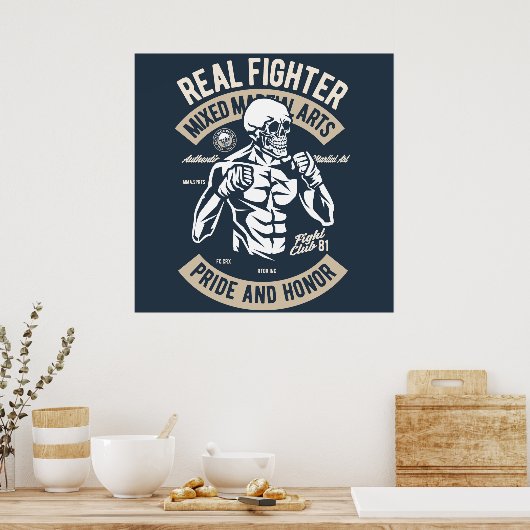 Poster du chasseur mixed martial art (Cuisine)