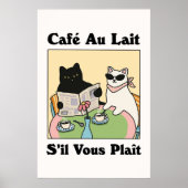 Poster du chat Café Au lait (Devant)