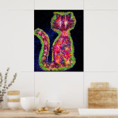 Poster du chat étoilé (Cuisine)