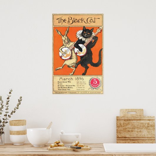 Poster du chat noir no 2 (Cuisine)