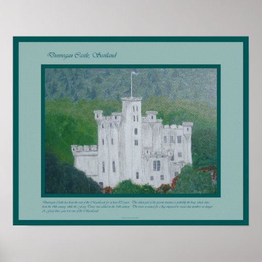 POSTER DU CHÂTEAU DE DUNVEGAN (Devant)