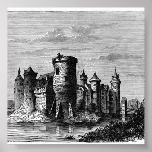 Poster du château médiéval (Devant)